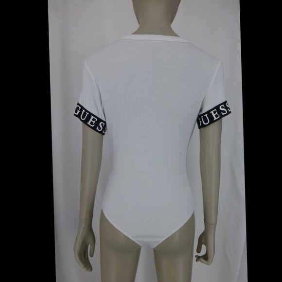 GUESS Logo Tape Cuffs Bodysuit (Size M) - Picture 4 of 14